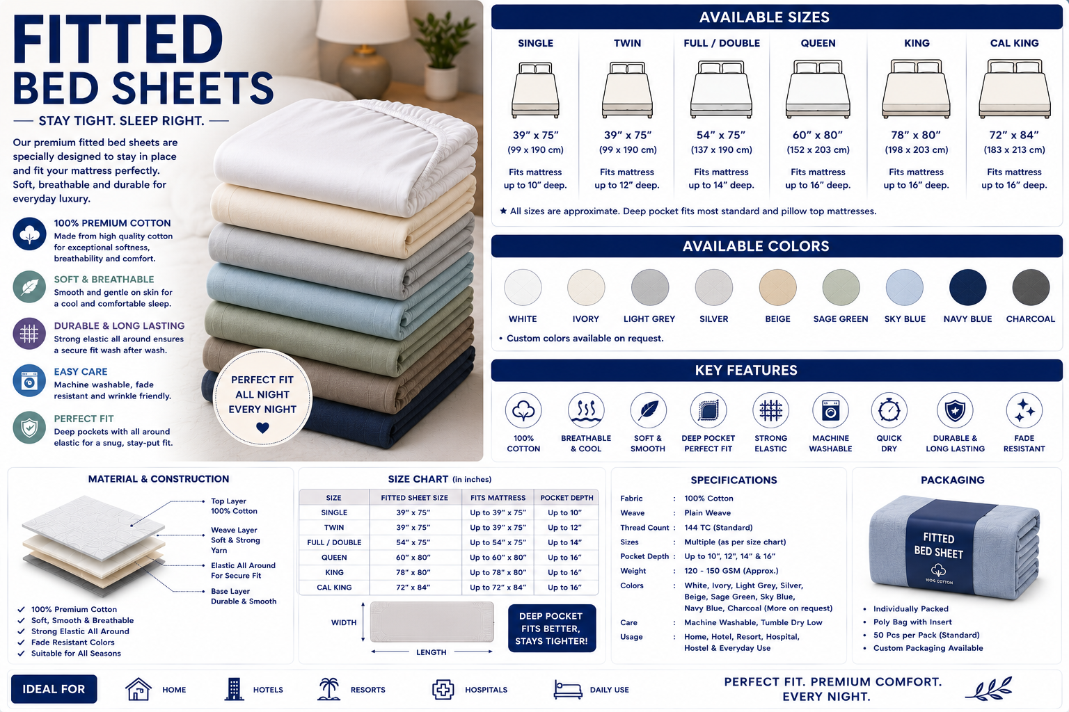 Fitted Bed Sheets