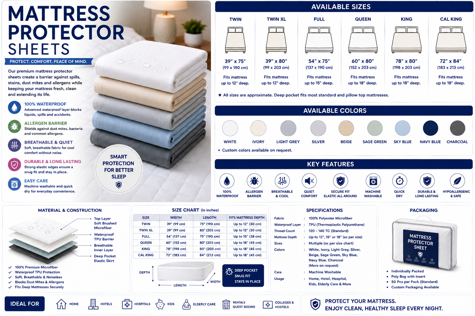 Mattress Protector Sheets