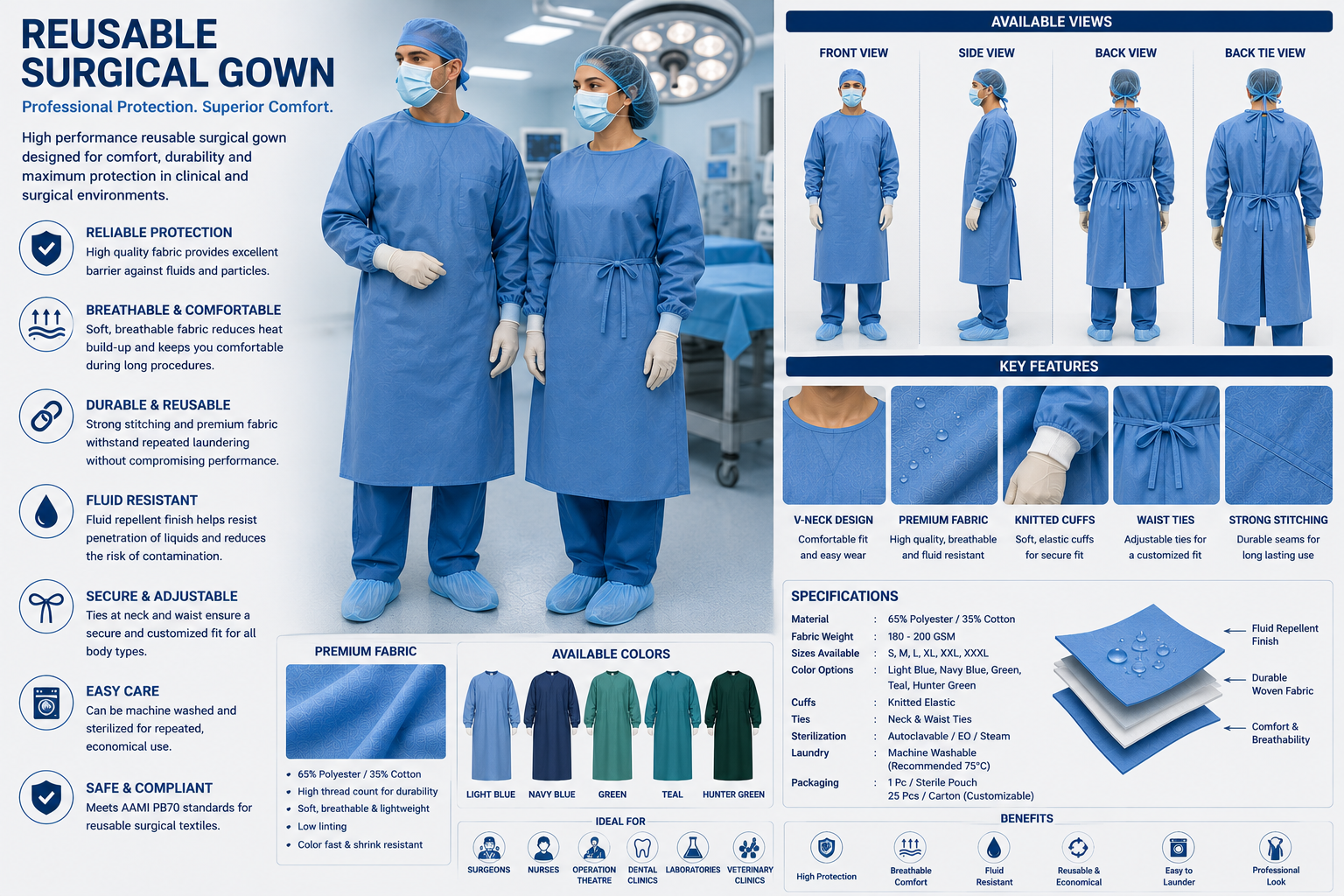 Reusable Surgical Gown